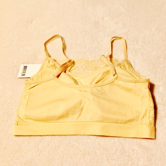 Glimmered lacy seamless Bralette w/ removable pads - Picture 5 of 6